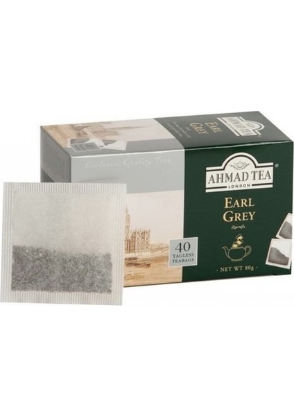 Ahmad Tea Demlik Poşet Çay - Earl Grey 40'li