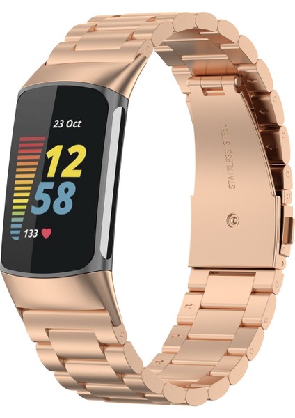 Fit Charge 5 Üç Boncuklu Paslanmaz Çelik Kayış Için (Yurt Dışından) modelleri