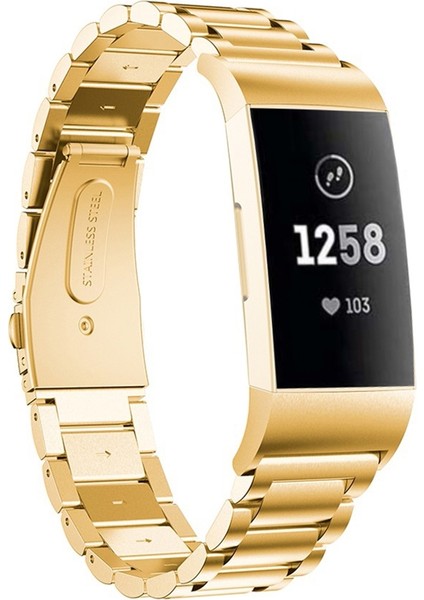 Fit Charge 4 Için Paslanmaz Ste Watch Band (Yurt Dışından)