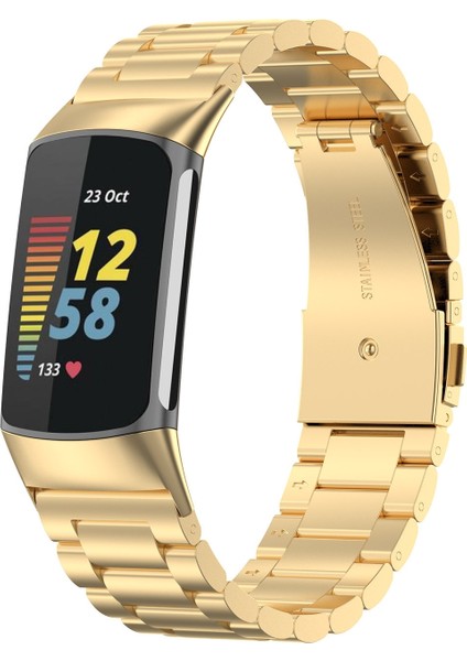 Fit Charge 5 Üç Boncuklu Paslanmaz Çelik Kayış Için (Yurt Dışından)