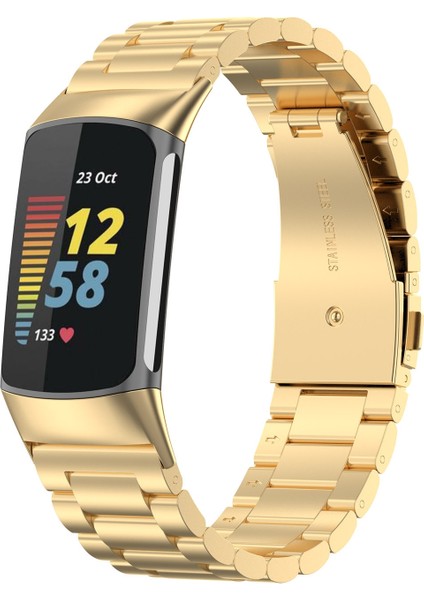 Fit Charge 5 Üç Boncuklu Paslanmaz Çelik Kayış Için (Yurt Dışından) modelleri