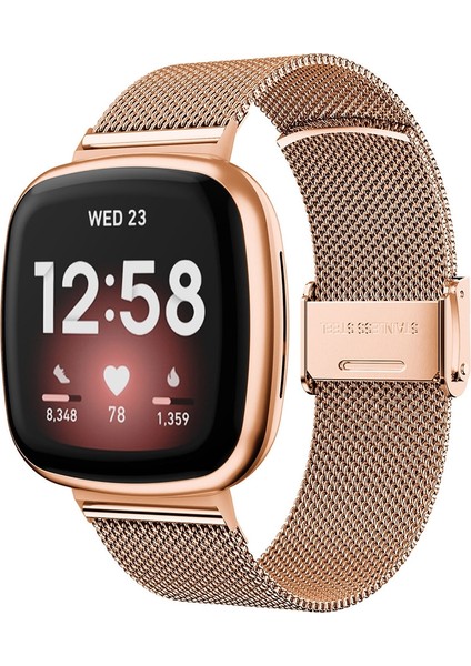 Fitbit Versa 4 / Sense 2 Için Metal Saat Bandı (Yurt Dışından)