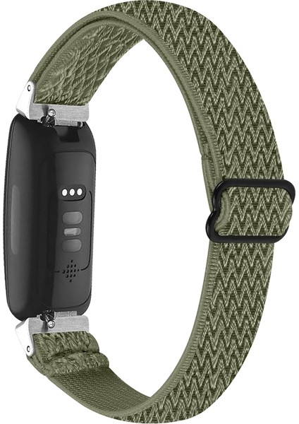 Fitbit Inspire 3 Için Dalga Örgülü Naylon Kayış (Yurt Dışından)