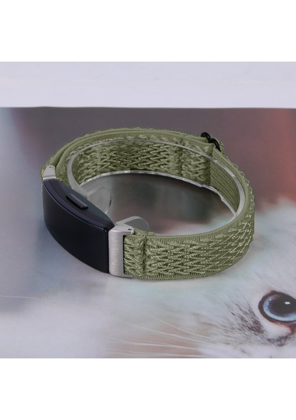 Fitbit Inspire 3 Için Dalga Örgülü Naylon Kayış (Yurt Dışından)
