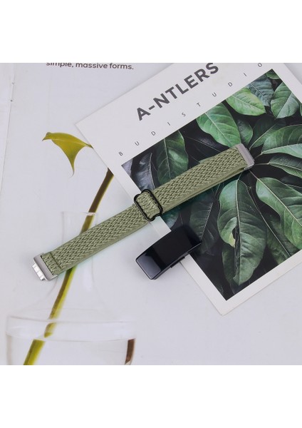 Fitbit Inspire 3 Için Dalga Örgülü Naylon Kayış (Yurt Dışından)