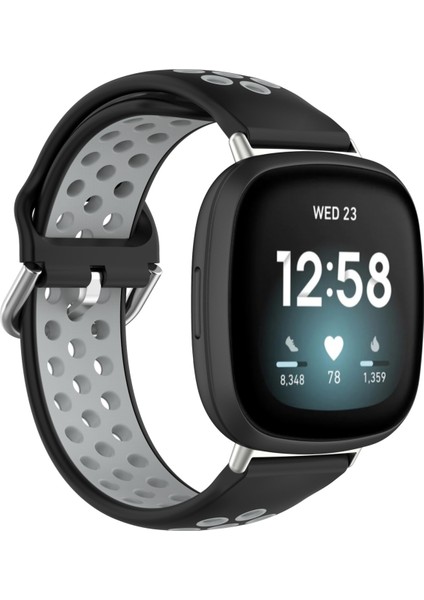 Fit Versa 4 / Sense 2 Için Silikon Saat Bandı Fitbit Versa 4 / Sense 2 Için (Yurt Dışından)