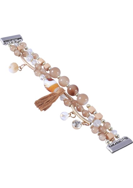 Fit Versa 3 / Sense Için Yuvarlak Boncuklu Zincirli Saat Kordonu (Yurt Dışından) fiyatları