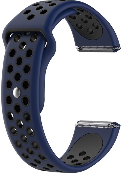 Fit Versa Için Iki Renkli Silikon Saat Kordonu(Turuncu + Gri) (Yurt Dışından)