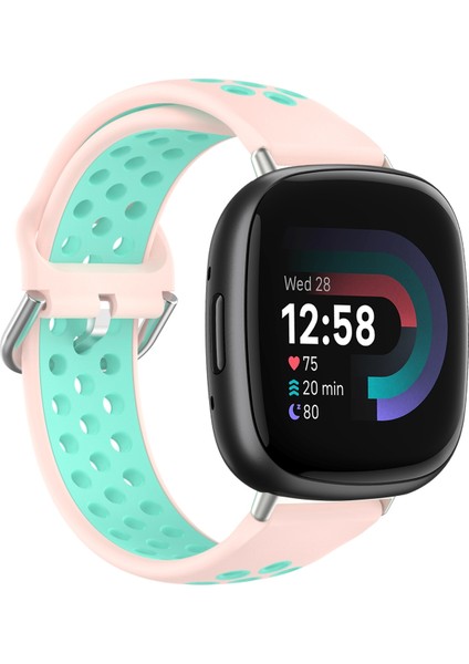 Fit Versa 4 Için Iki Renkli Silikon Saat Bandı Fitbit Versa 4 Için (Yurt Dışından)