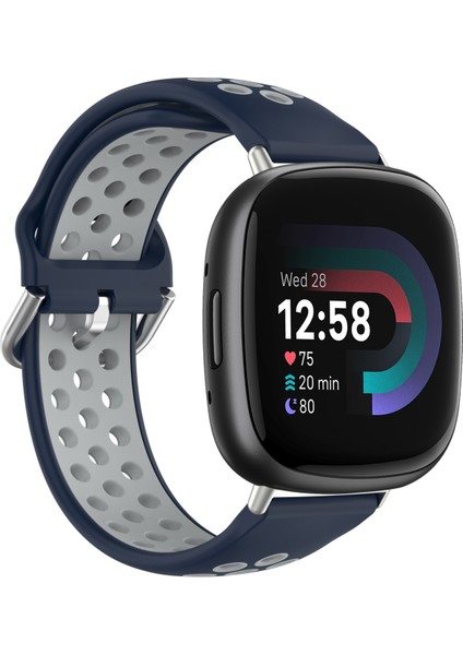 Fit Versa 4 Için Iki Renkli Silikon Saat Bandı Fitbit Versa 4 Için (Yurt Dışından)