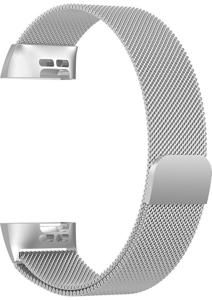 Fıt Charge 3 Için Paslanmaz Çelik Mıknatıs Kayış, 217X18MM (Yurt Dışından)
