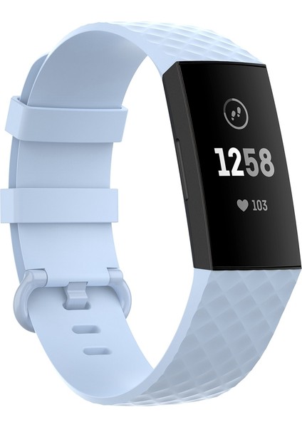 Fit Charge 4 / Charge 3 / Charge 3 Se Için Renkli Tokalı Tpu Bilek Kayışı Saat Bandı, Boyut: L(Beyaz) (Yurt Dışından)