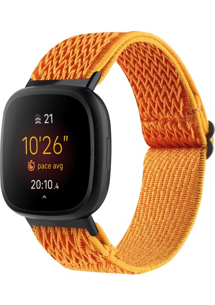 Fitbit Versa 4 / Sense 2 Için Naylon Saat Bandı (Yurt Dışından)