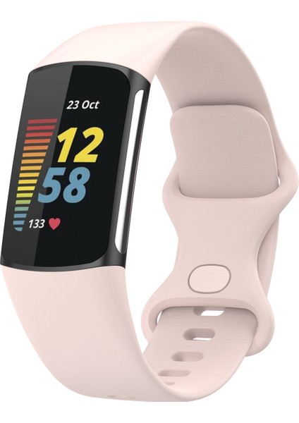Fit Charge 5 Silikon Kordonlu Saat Için, Boyut: S (Yurt Dışından)