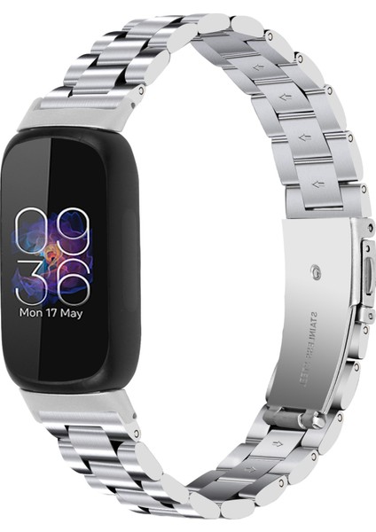 Fitbit Inspire 3 Için Üç Boncuklu Paslanmaz Çelik Kayış (Yurt Dışından)
