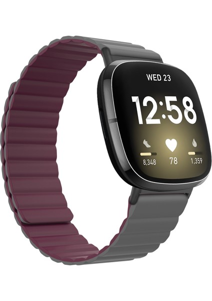 Fit Versa 4 / Sense 2 Için Silikon Saat Bandı (Yurt Dışından)