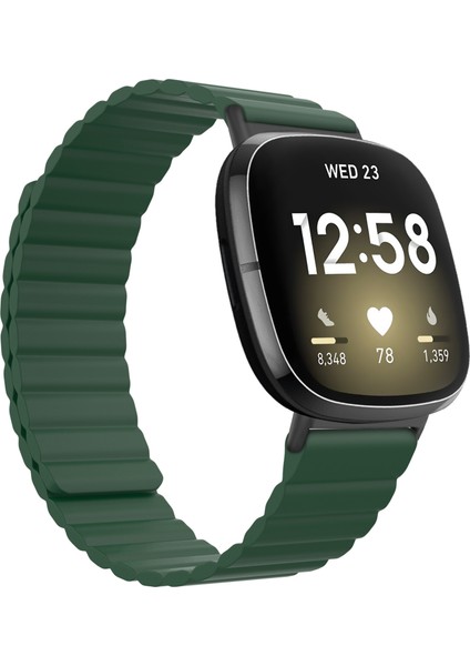 Fit Versa 3 / Sense Için Silikon Saat Kordonu (Yurt Dışından)
