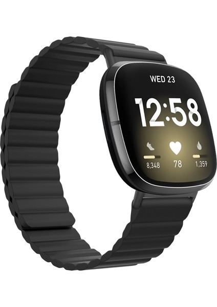 Fit Versa 3 / Sense Için Silikon Saat Kordonu (Yurt Dışından)