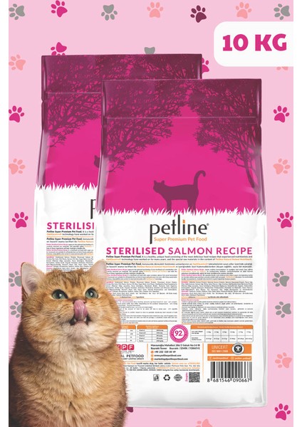 Kısırlaştırılmış Somonlu Yetişkin Kedi Maması 20KG ( 2 x 10Kg ) - SENSIPLUS