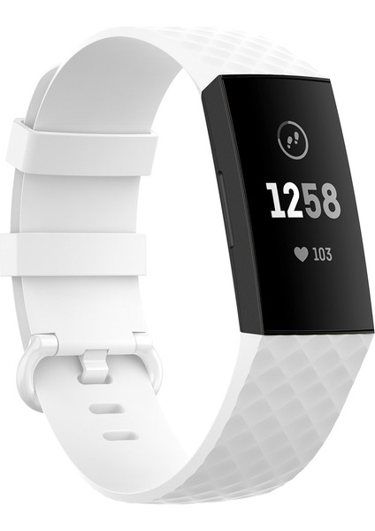Fit Charge 4 / Charge 3 / Charge 3 Se Için 18MM Gümüş Renk Tokalı Tpu Bilek Kayışı Watch Band, Boyut: L (Zeytin Yeşili) (Yurt Dışından)