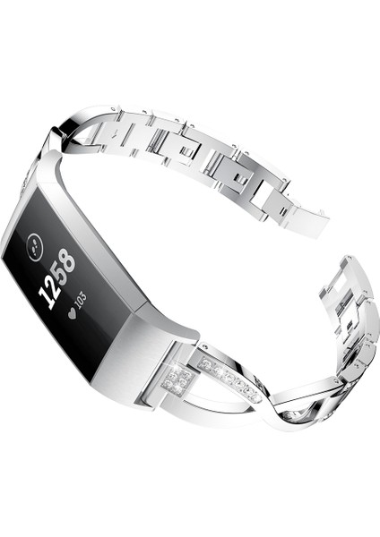 Fit Charge 3 Için Metal Ste Bilek Kayışı (Yurt Dışından)