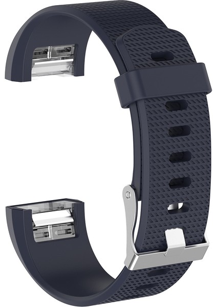 For Fit Charge 2 Tokalı Ortak Dokulu Silikon Saat Bandı, Beden: S(Beyaz) (Yurt Dışından)