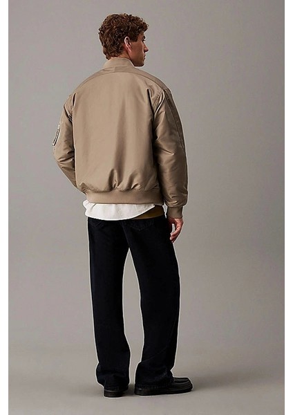 Nylon Padded Hero Erkek Siyah Bomber Ceket modelleri