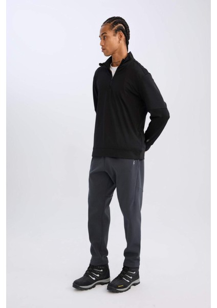 Fit Kalın Jogger Eşofman Altı Standart Fit Cepli Sporcu Beli Lastikli D6312AX24WN indirimleri