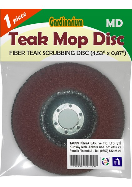 Teak Mop Dısc / Md (Tik Temizleme Diski) 115 x 22 mm fiyatları