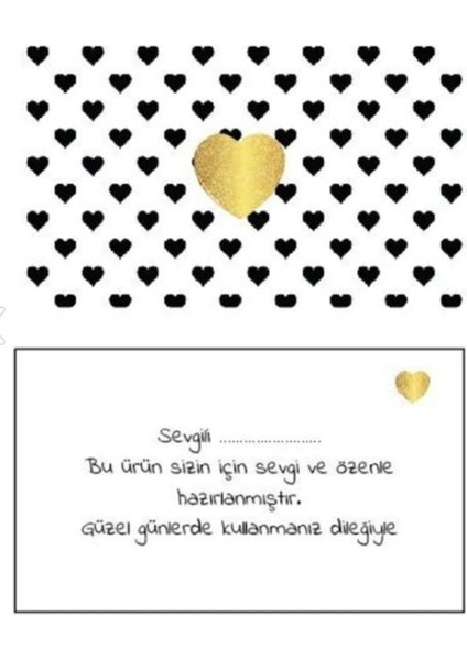 Teşekkür Kartı Ürün Etiketi