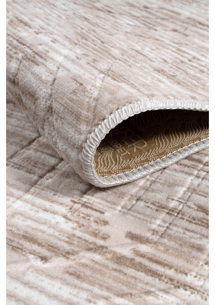 Kaymaz Taban Yıkanabilir Modern Salon Mutfak Oturma Odası Çocuk Odası Halısı 5015 Vizon modelleri