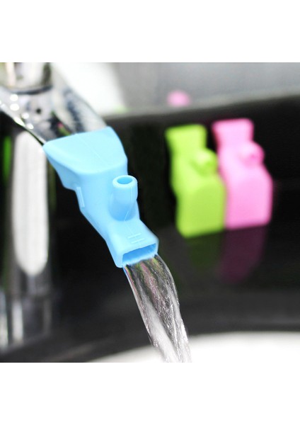Mavi Stil 3 Renkli Premium Bebek Ellerini Yıkama Musluğu Uzatıcı Çeşmesi Silikon Lavabo Musluğu Aksesuarları (Yurt Dışından) fiyatları