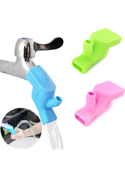 Mavi Stil 3 Renkli Premium Bebek Ellerini Yıkama Musluğu Uzatıcı Çeşmesi Silikon Lavabo Musluğu Aksesuarları (Yurt Dışından) indirimleri