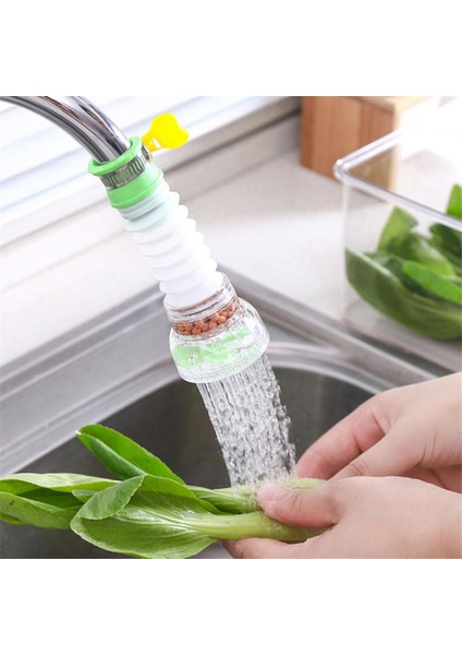 Yeşil Stil Sıçrama Geçirmez Lavabo Uzatma Musluğu Sprey Katlanabilir Musluk Başlığı Su Filtresi (Yurt Dışından)