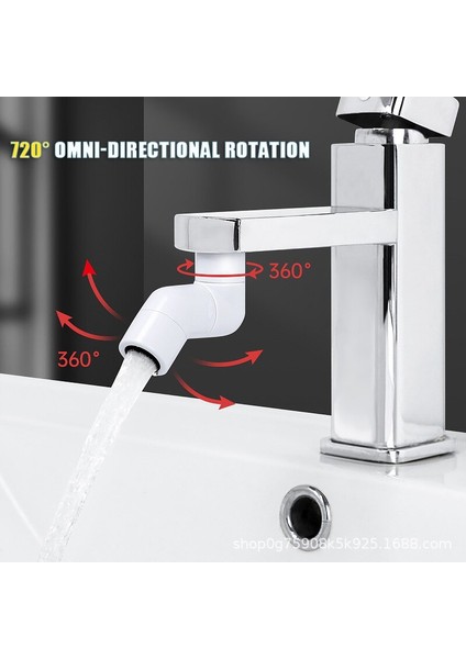 Beyaz Set Stili Evrensel Sıçrama Filtreli Musluk 720 Derece Yönlendirilebilir Dönüş Musluk Uzatma Vanası Banyo Mutfak Duş Lavabo Musluk (Yurt Dışından) modelleri