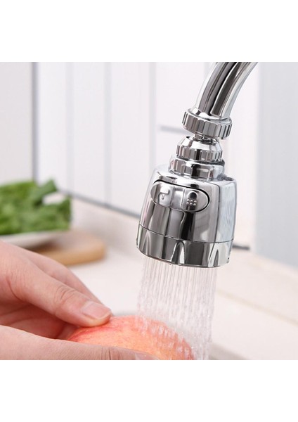Musluk Başlığı Yenilikçi Mutfak Musluğu Paslanmaz Çelik Sıçrama Geçirmez Evrensel Musluk Duş Su Dönebilen Filtre Püskürtücü Başlık (Yurt Dışından)
