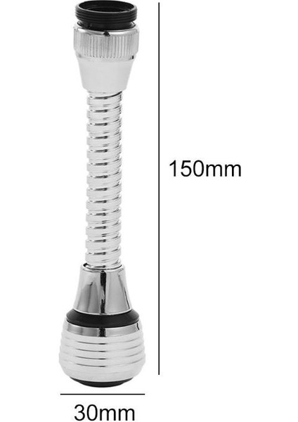 Simli Tarzı 360° Dönebilen Mutfak Musluk Filtre Aeratori Ücretsiz Döner Köpük Duş Uzatma Su Püskürtücü Hortum Aracı Esnek Musluk (Yurt Dışından)