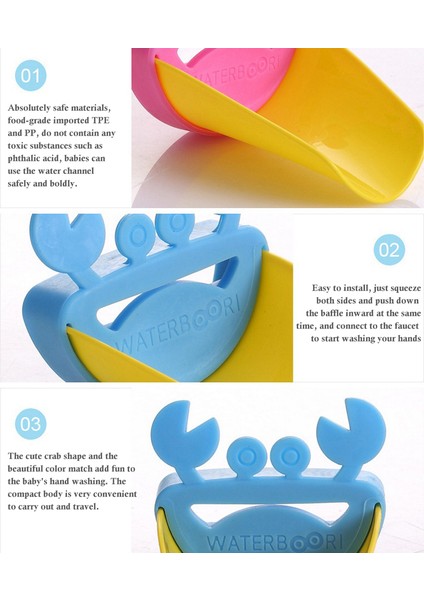 Gri Tarzı Çocuklar Için Çevre Dostu Yengeç Şekilli Plastik Uzatma Aparatı Çocuklar Lavabo Musluğu Bebek El Yıkama Cihazı Banyo Aksesuarları (Yurt Dışından) fırsatları