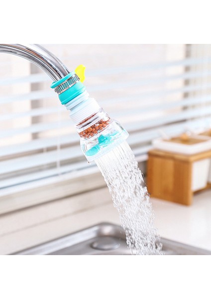 Mavi Stil Uzatılabilir Filtreli Duş Başlığı Ev Mutfak Sıçramaya Karşı Su Filtresi Musluğu Döner Su Süzgeci Musluk Uzatıcısı (Yurt Dışından) fırsatları