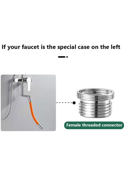 Erkek Iplik Stili Evrensel 4 Nokta Bağlantı Lavabo Köpük Uzatma Hortumu 360° Dönebilen Esnek Musluk Bağlantısı Banyo Ürünleri (Yurt Dışından) modelleri