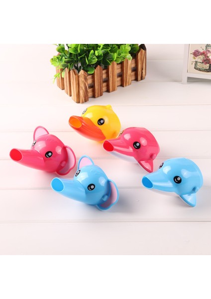No.2 Tarzı Musluk Genişletici Lavabo Tutacak Uzatma Bebek Çocuk Banyo Çocuklar El Yıkama Plastik Yunus Ördek Fil 10CM x 8.2cm (Yurt Dışından)