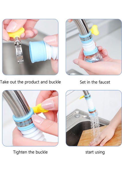 Musluk Genişletici D Stili 360 Derece Mutfak Musluk Uzatıcı Ayarlanabilir Dönebilen Esneyebilen Banyo Mutfak Aracı Musluk Uzatma Filtre Aksesuarları (Yurt Dışından) fırsatları