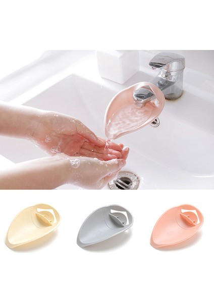 Pembe Tarzı Çocuklar Için El Yıkama Aracı Plastik Mutfak Taşınabilir Lavabo Kolu Uzatma Banyo Aksesuarı Düz Renk Musluk Uzatıcı (Yurt Dışından)