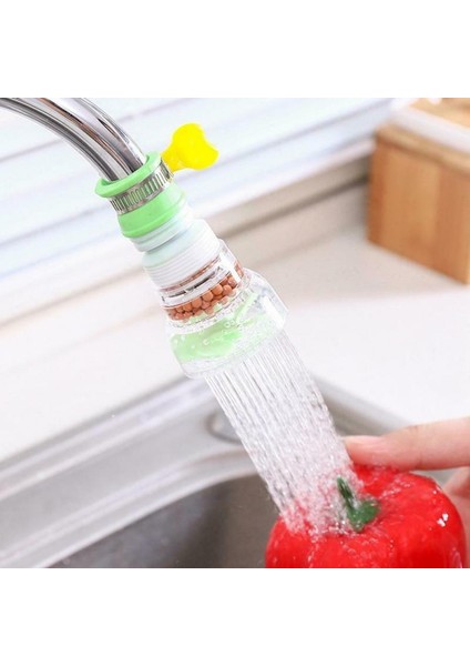 F Filtre Taşı Stili ile Ev Dışı Için Aktif Karbonlu Su Arıtıcı Mutfak Bataryası Filtre Banyo Bataryası Filtre Arıtma Aracı - 360 Derece Dönebilen Bataryalı Nozul (Yurt Dışından)