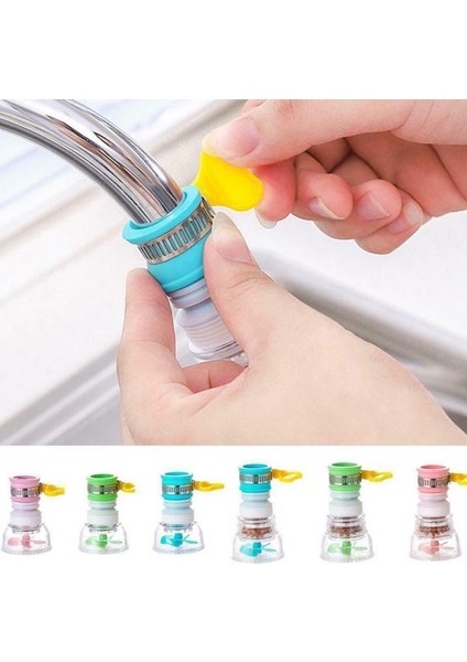 F Filtre Taşı Stili ile Ev Dışı Için Aktif Karbonlu Su Arıtıcı Mutfak Bataryası Filtre Banyo Bataryası Filtre Arıtma Aracı - 360 Derece Dönebilen Bataryalı Nozul (Yurt Dışından)