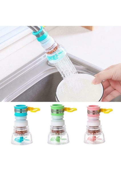 F Filtre Taşı Stili ile Ev Dışı Için Aktif Karbonlu Su Arıtıcı Mutfak Bataryası Filtre Banyo Bataryası Filtre Arıtma Aracı - 360 Derece Dönebilen Bataryalı Nozul (Yurt Dışından)
