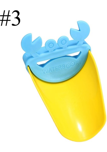 No.3 Tarzı 1 Adet Mutlu Eğlenceli Hayvan Bebek Çocuk Karikatür Musluk Uzatıcı Elleri Yıkama Banyo Lavabo Sevimli Yengeç (Yurt Dışından)