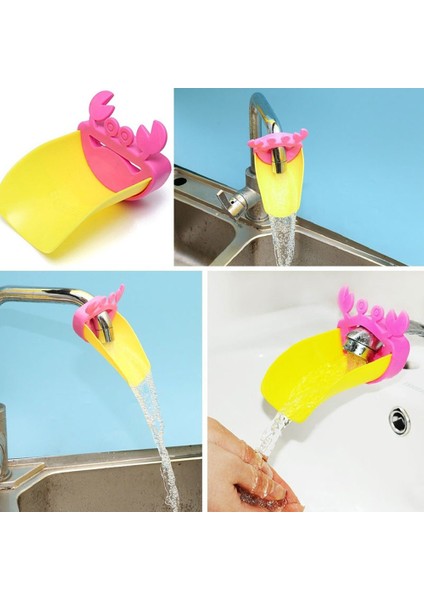 No.3 Tarzı 1 Adet Mutlu Eğlenceli Hayvan Bebek Çocuk Karikatür Musluk Uzatıcı Elleri Yıkama Banyo Lavabo Sevimli Yengeç (Yurt Dışından) indirimleri