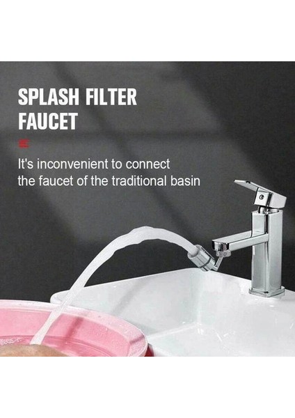 Evrensel Sıçrama Filtre Musluk 720 Derece Dönebilen Su Çıkışı Musluk X8T5 (Yurt Dışından) modelleri