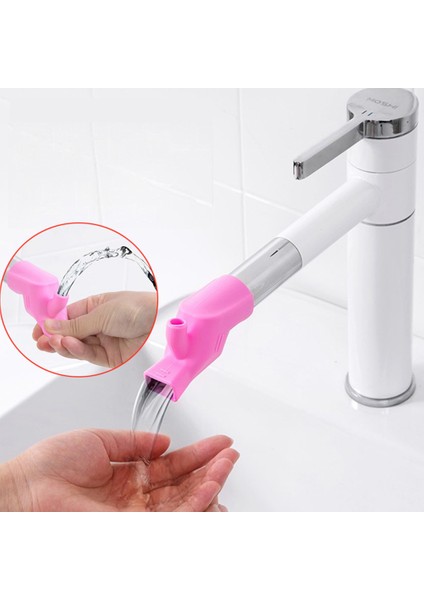 Mavi Stil Silikon Musluk Uzatıcı Alet Lavabo Su Musluğu Uzatma Çocuklar Yıkama Sıçrama Önleyici Cihaz Mutfak Banyo Musluk Bağlantısı (Yurt Dışından) fırsatları